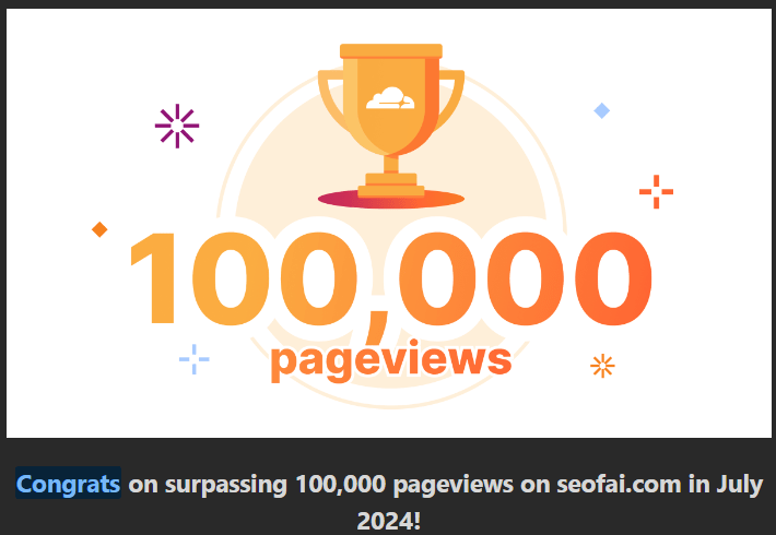 100k Visits July