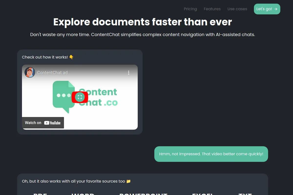 Content Chat