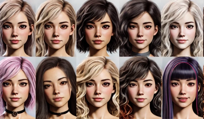 AI Girlfriend Portraits
