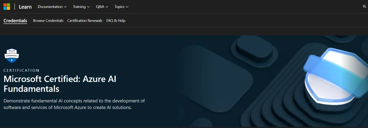 Microsoft Azure AI Fundamentals certification