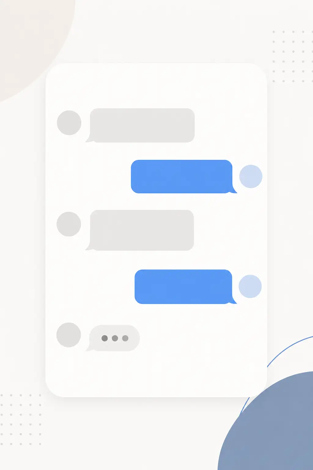 User profile card connected to multiple personalized AI response icons