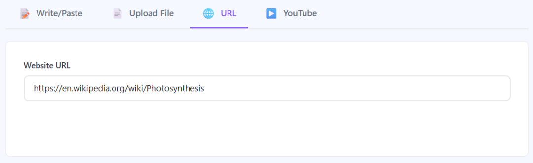 Generate quiz from any website URL or article